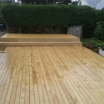 Deck with boxed steps