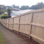 Northumberland fence - roughsawn - back slope Northumberland fence - roughsawn - back slope