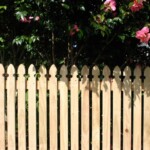 Picket fence with gothic profile Picket fence with gothic profile