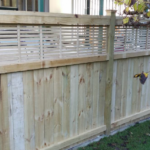 Northumberland fence with trellis fence top Northumberland fence with trellis fence top